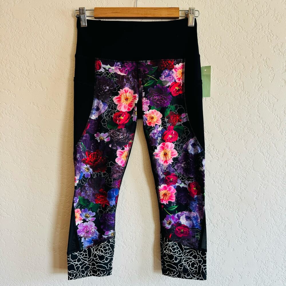 RBX | floral cropped leggings
